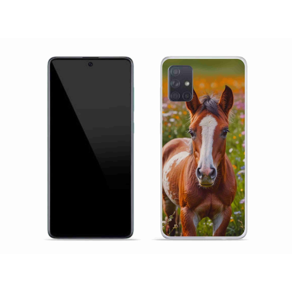 Gélový kryt mmCase na Samsung Galaxy A51 - roztomilé žriebä