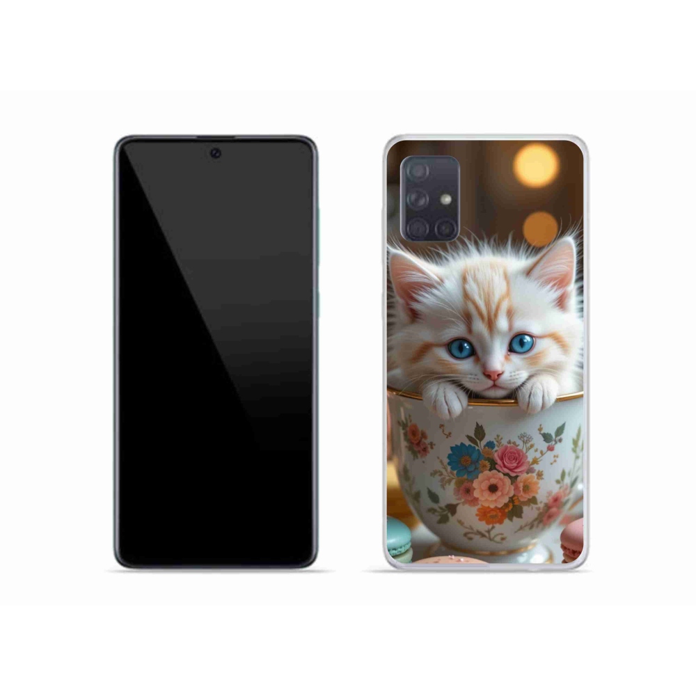 Gélový kryt mmCase na Samsung Galaxy A51 - roztomilé mačiatko 6