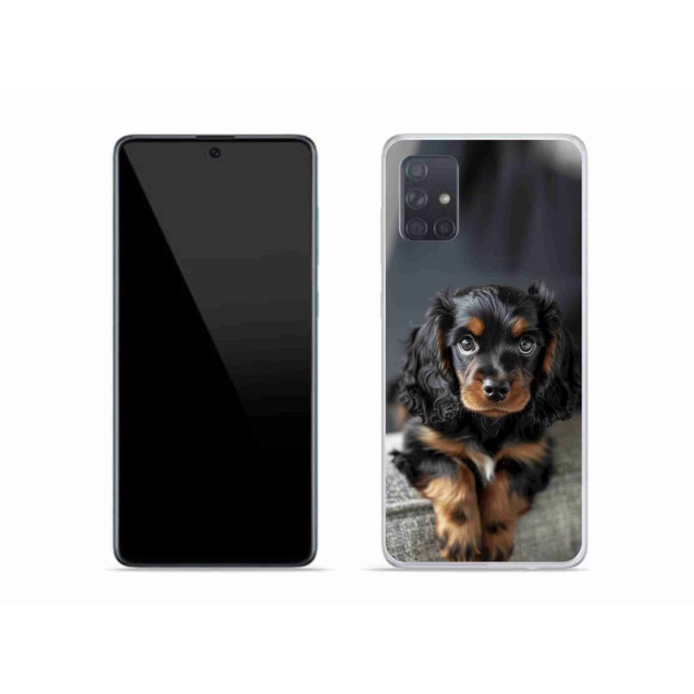 Gélový kryt mmCase na Samsung Galaxy A51 - roztomilý dlhosrstý jazvečík