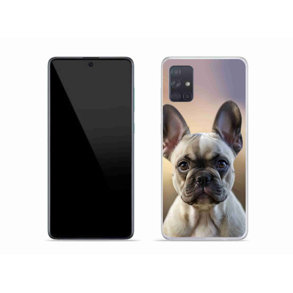 Gélový kryt mmCase na Samsung Galaxy A51 - roztomilý francúzsky buldoček