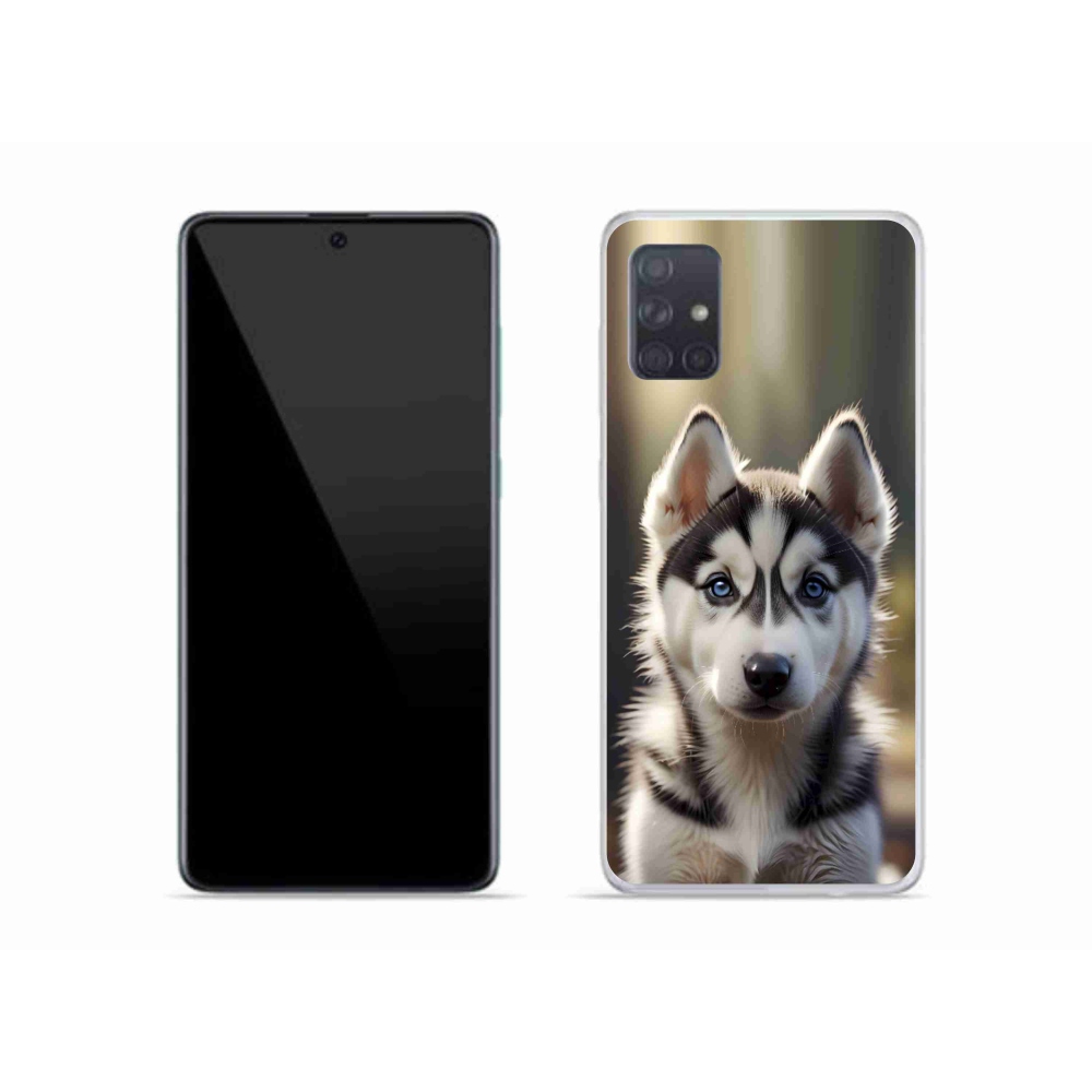 Gélový kryt mmCase na Samsung Galaxy A51 - roztomilý sibírsky husky