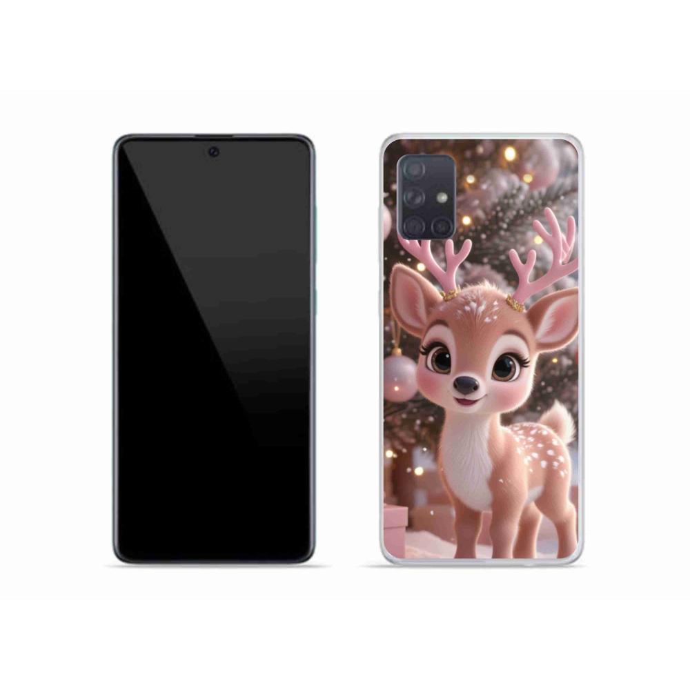 Gélový kryt mmCase na Samsung Galaxy A51 - roztomilý sob