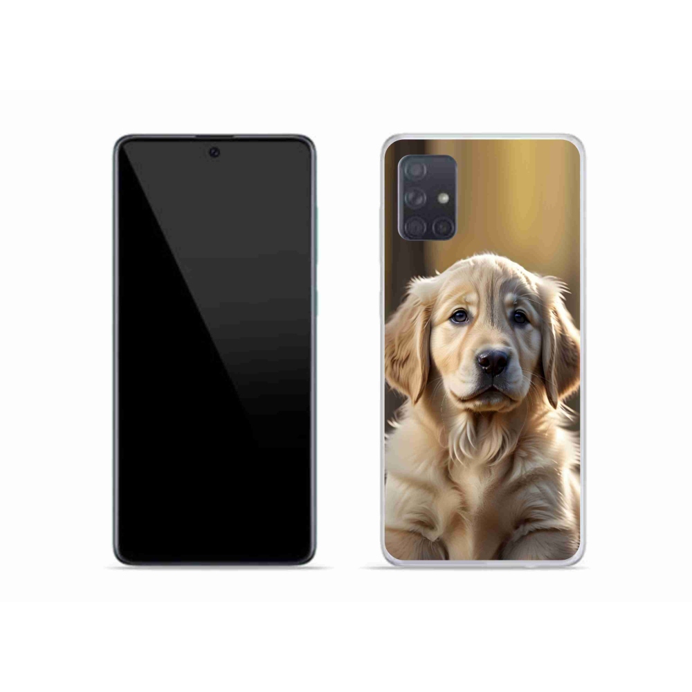 Gélový kryt mmCase na Samsung Galaxy A51 - roztomilý zlatý retriever