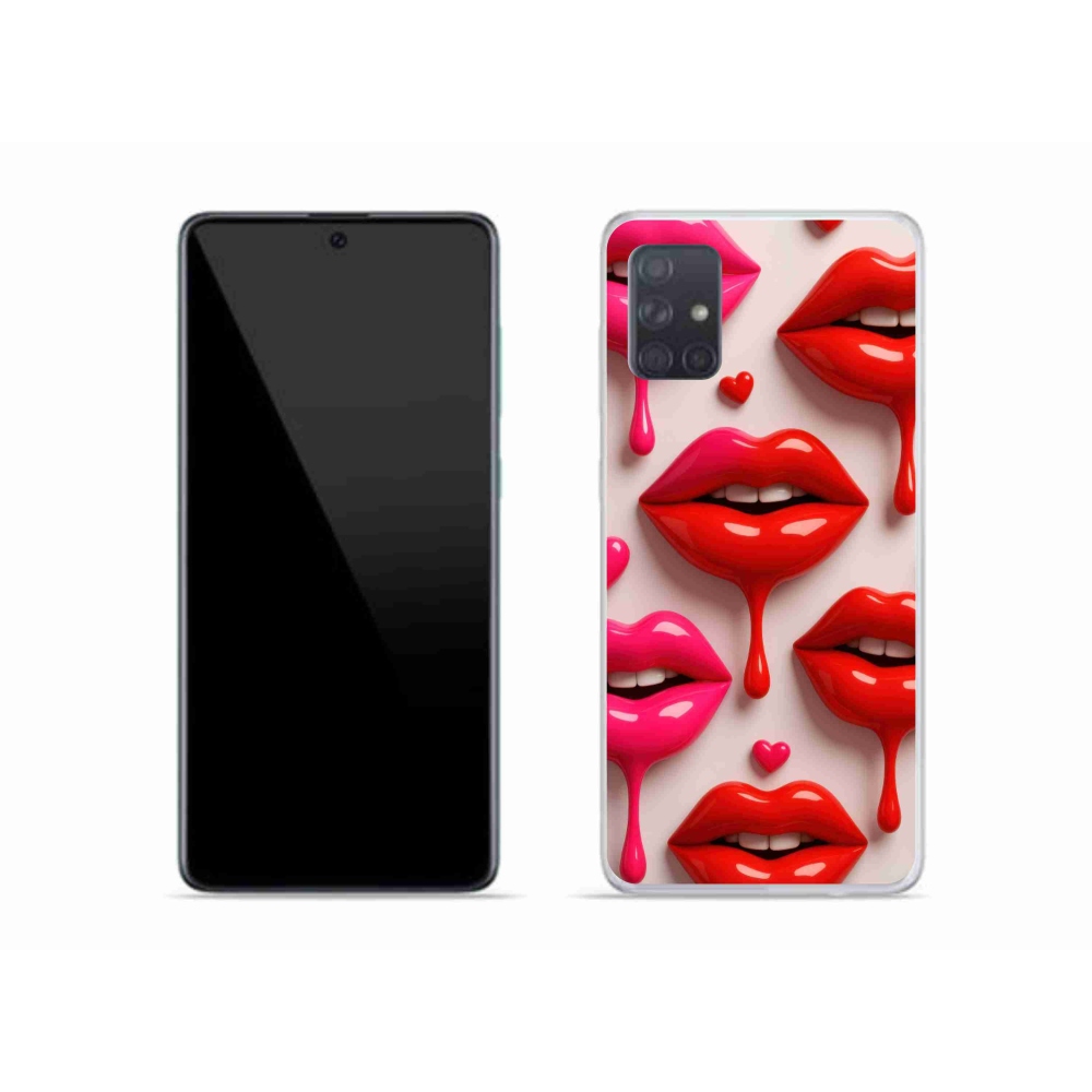 Gélový kryt mmCase na Samsung Galaxy A51 - pery 2