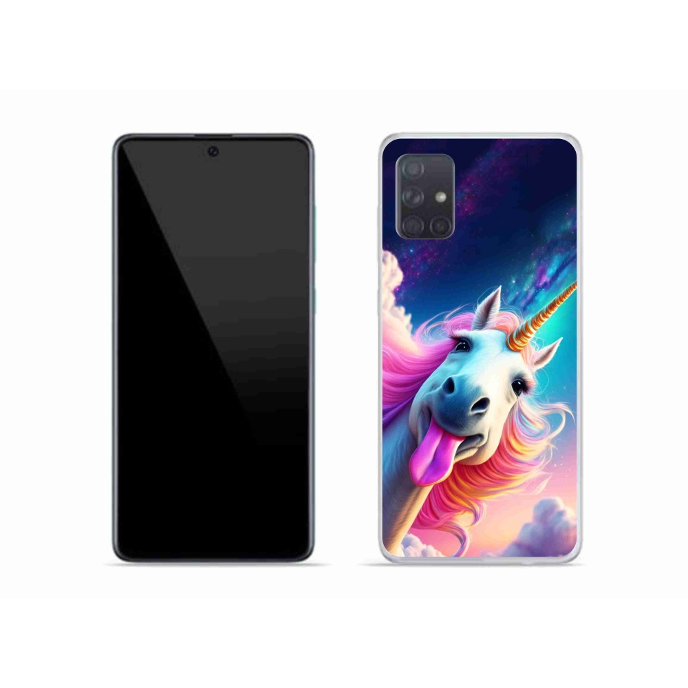 Gélový kryt mmCase na Samsung Galaxy A51 - šialený jednorožec