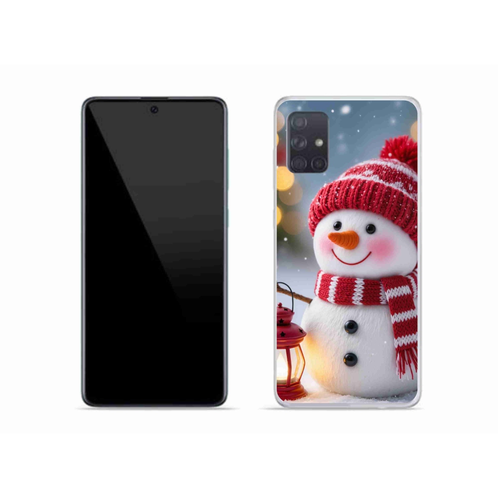 Gélový kryt mmCase na Samsung Galaxy A51 - snehuliak 2