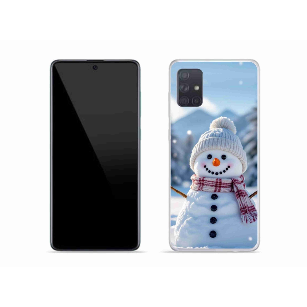 Gélový kryt mmCase na Samsung Galaxy A51 - snehuliak 3