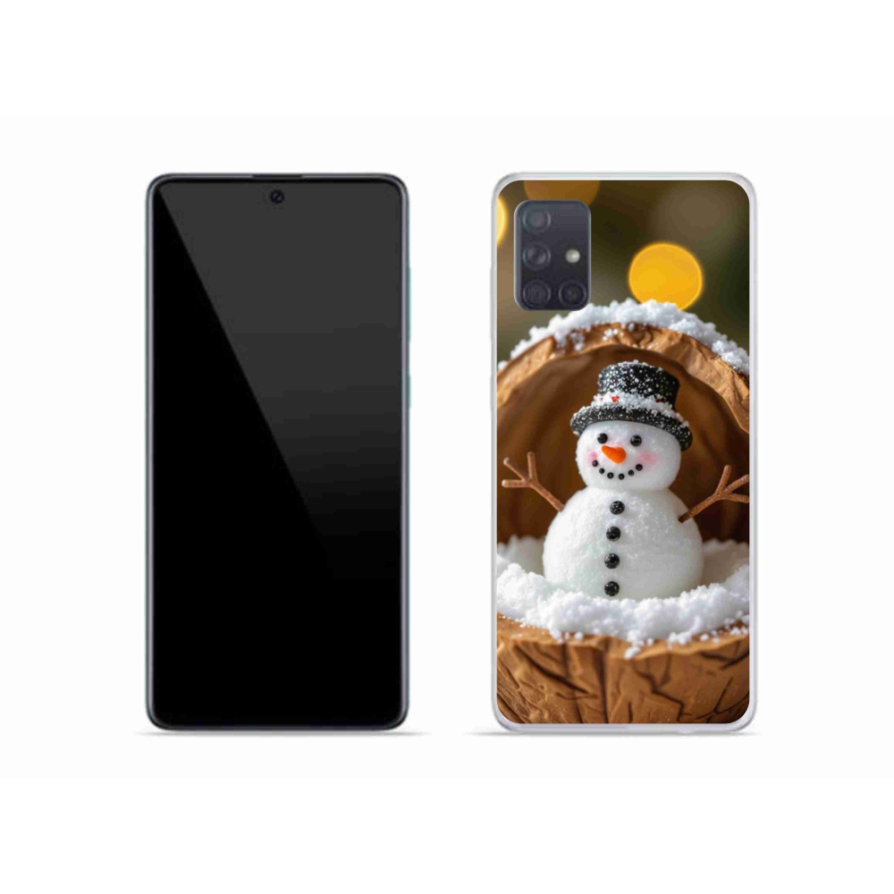 Gélový kryt mmCase na Samsung Galaxy A51 - snehuliak 4