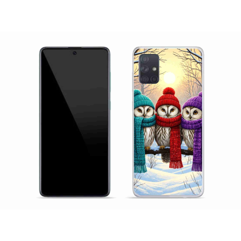 Gélový kryt mmCase na Samsung Galaxy A51 - soví priatelia