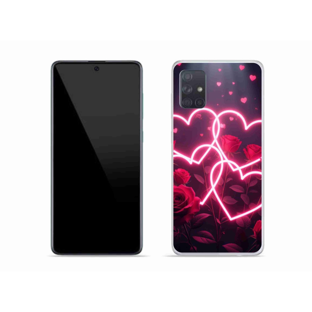 Gélový kryt mmCase na Samsung Galaxy A51 - srdce lásky
