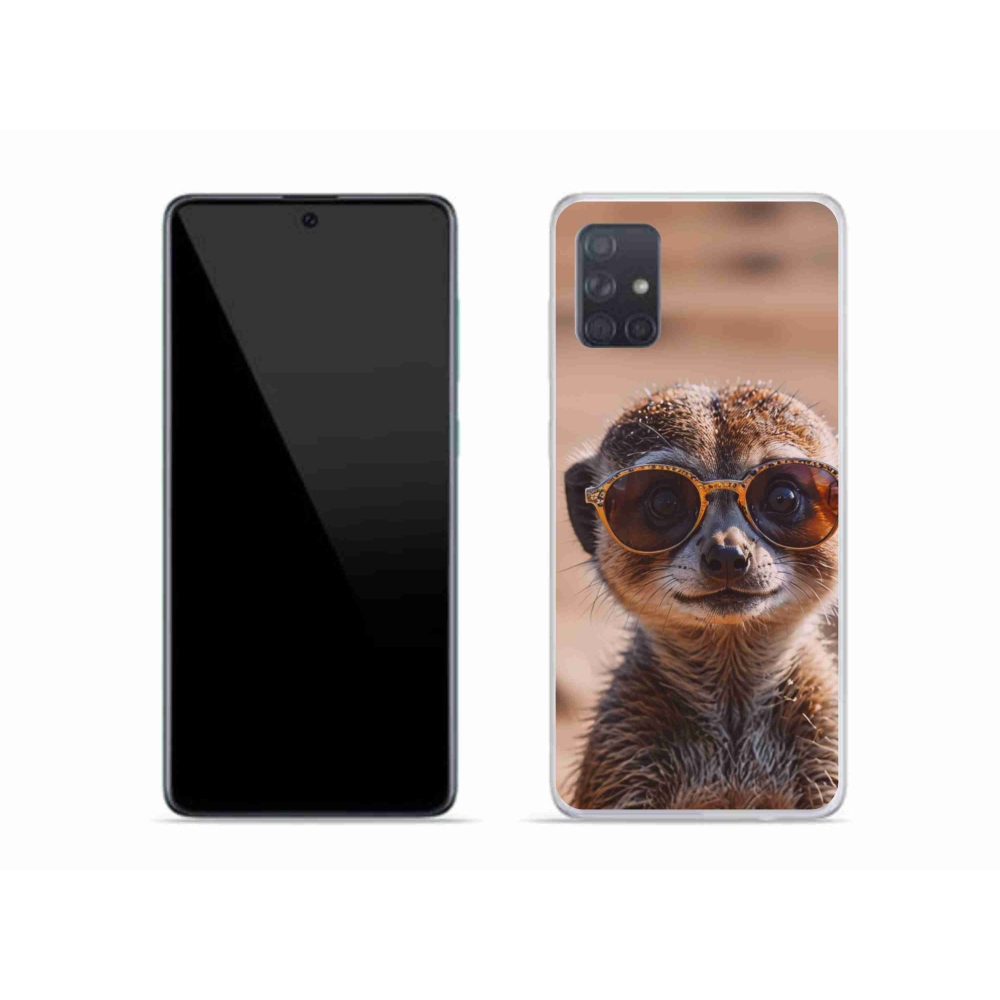 Gélový kryt mmCase na Samsung Galaxy A51 - štýlová surikata