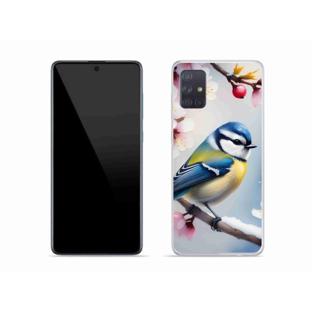 Gélový kryt mmCase na Samsung Galaxy A51 - sýkorka