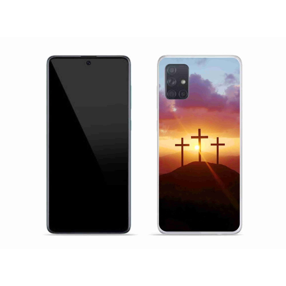 Gélový kryt mmCase na Samsung Galaxy A51 - tri kríža