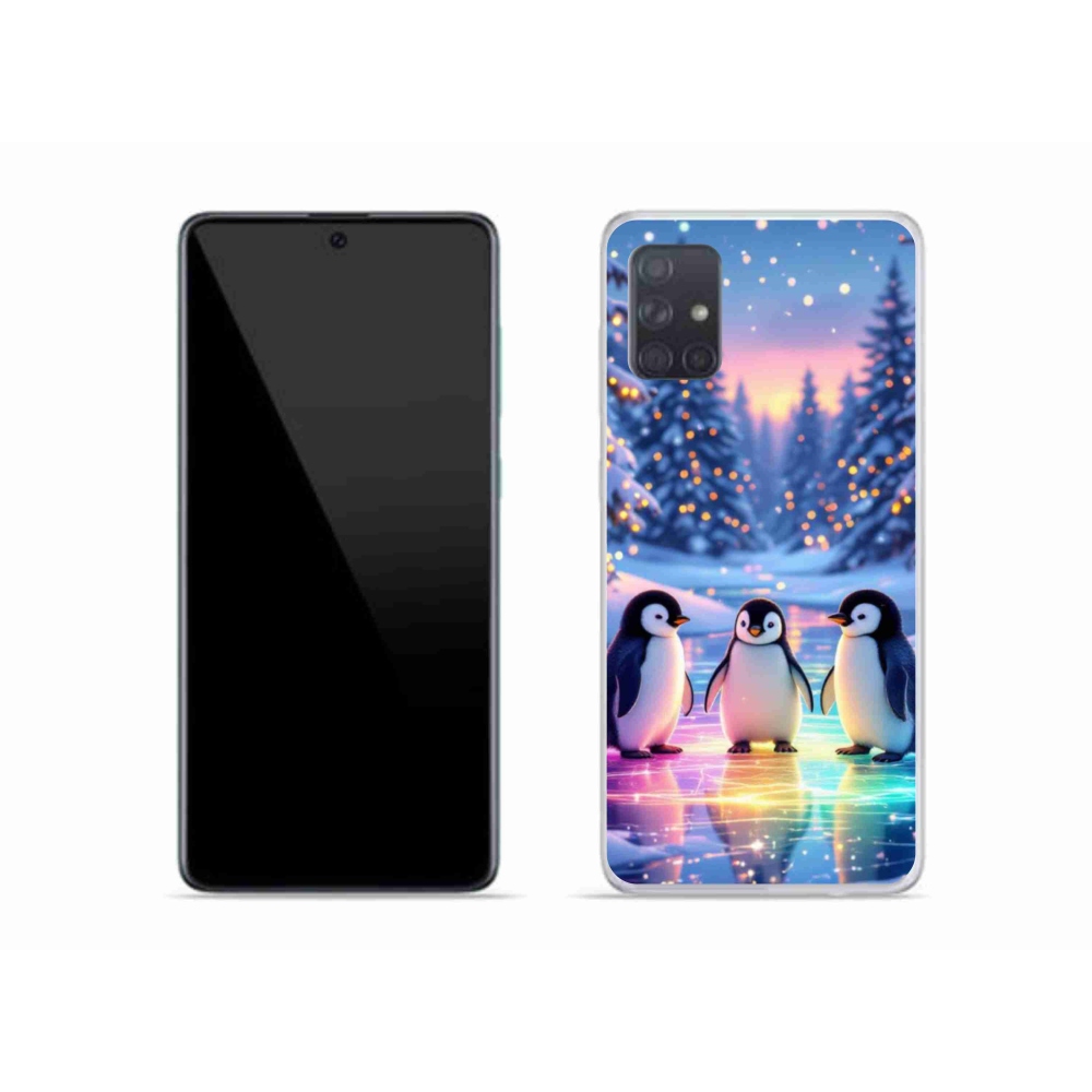 Gélový kryt mmCase na Samsung Galaxy A51 - tučniaky