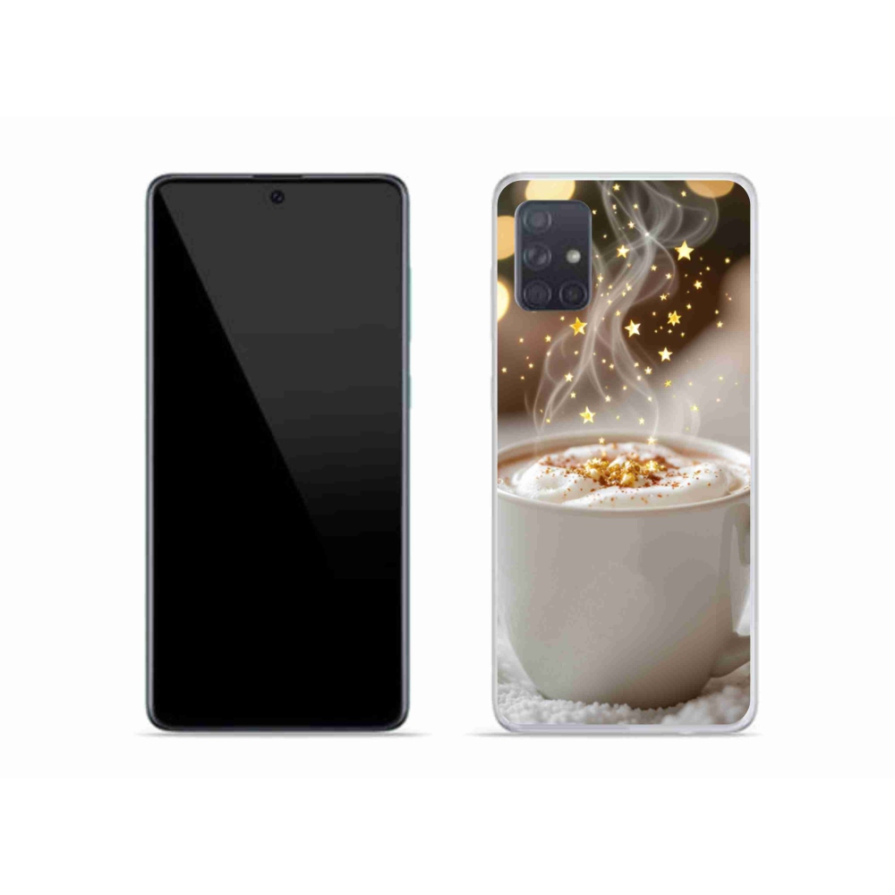 Gélový kryt mmCase na Samsung Galaxy A51 - vianočný horúci nápoj
