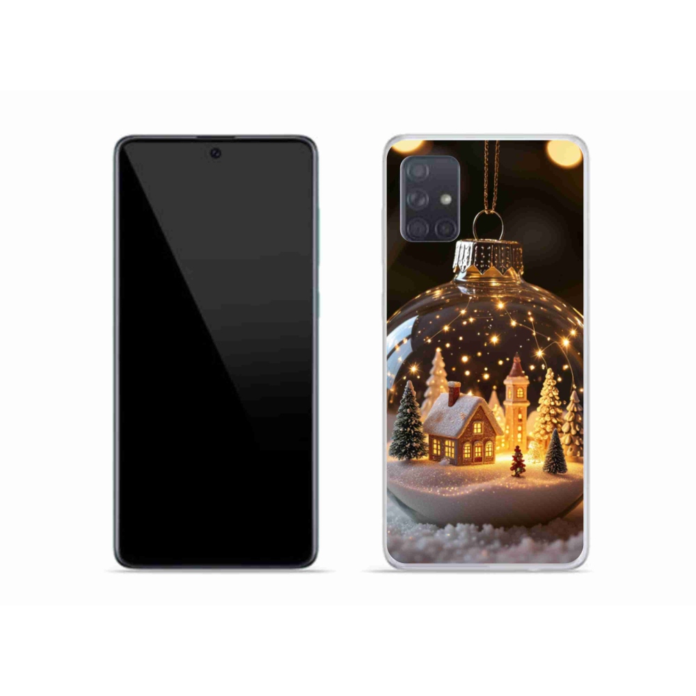 Gélový kryt mmCase na Samsung Galaxy A51 - vianočné gule 3