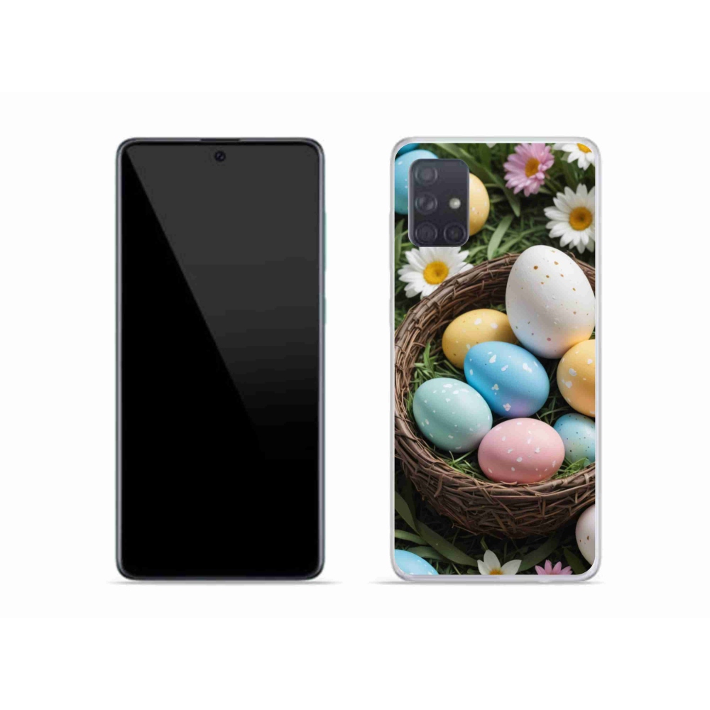 Gélový kryt mmCase na Samsung Galaxy A51 - veľkonočné vajíčka 2