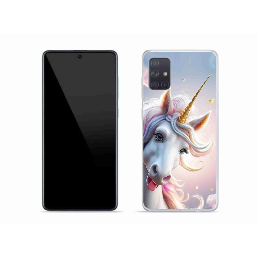 Gélový kryt mmCase na Samsung Galaxy A51 - veselý jednorožec