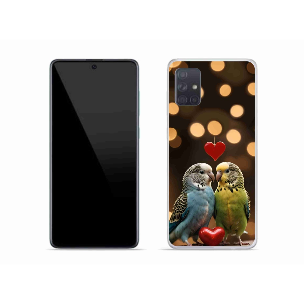 Gélový kryt mmCase na Samsung Galaxy A51 - zamilovaní papagáje