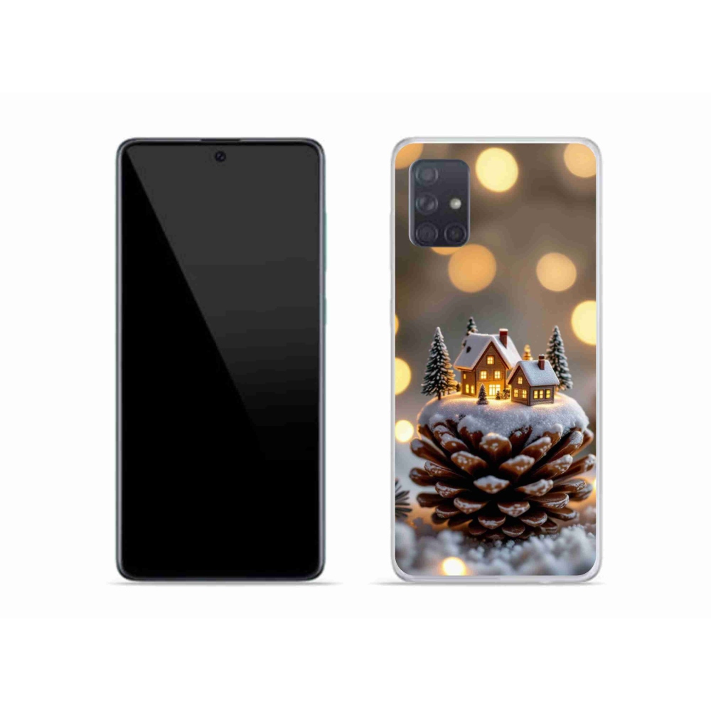 Gélový kryt mmCase na Samsung Galaxy A51 - zimná dedinka