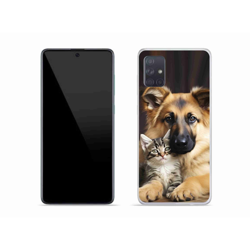Gélový kryt mmCase na Samsung Galaxy A51 - zvieracie priateľstvo
