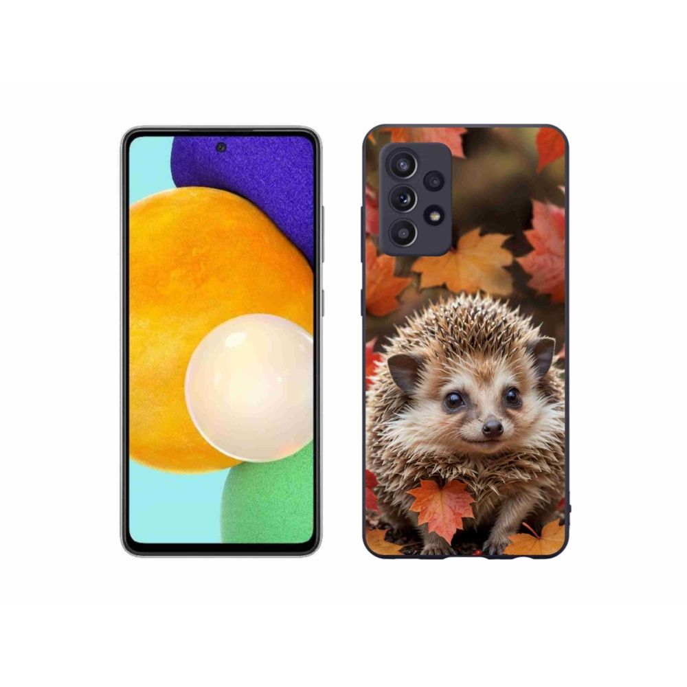 Gélový kryt mmCase na Samsung Galaxy A52/52 5G - ježko v lístia