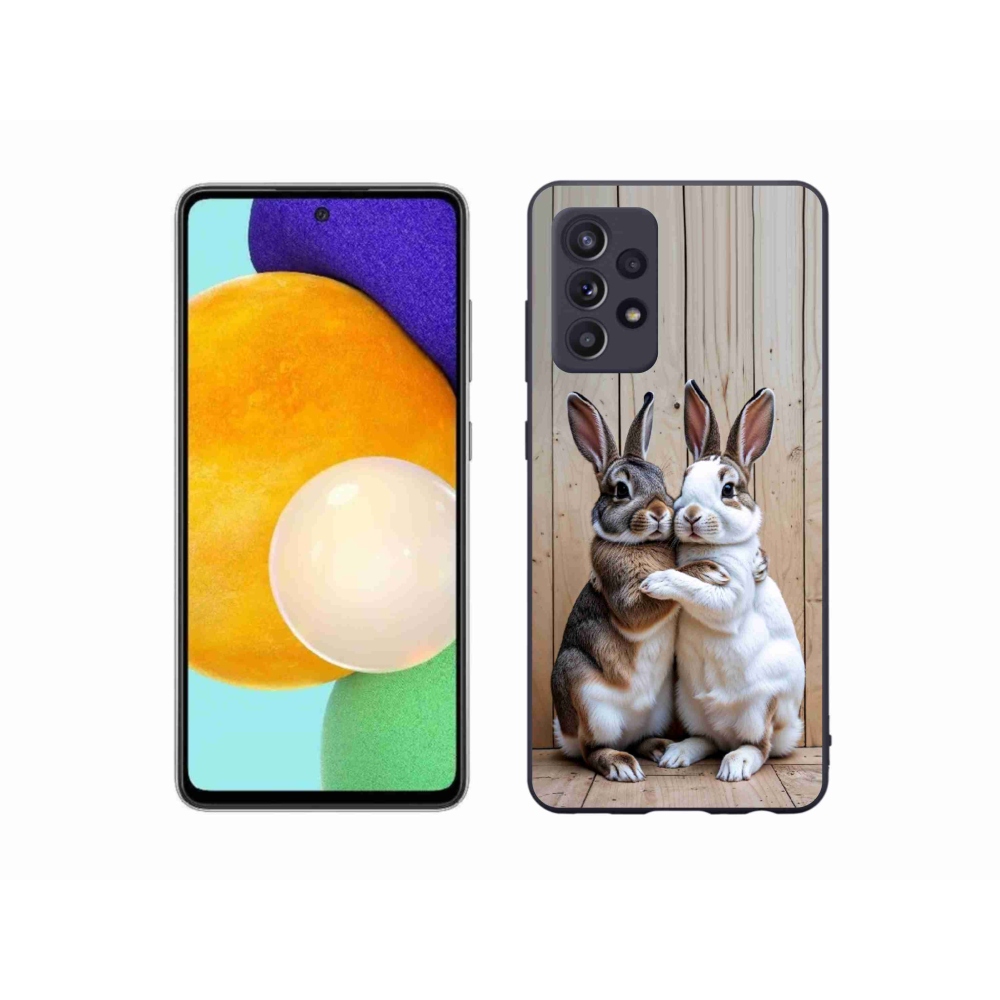 Gélový kryt mmCase na Samsung Galaxy A52/52 5G - králičie pár