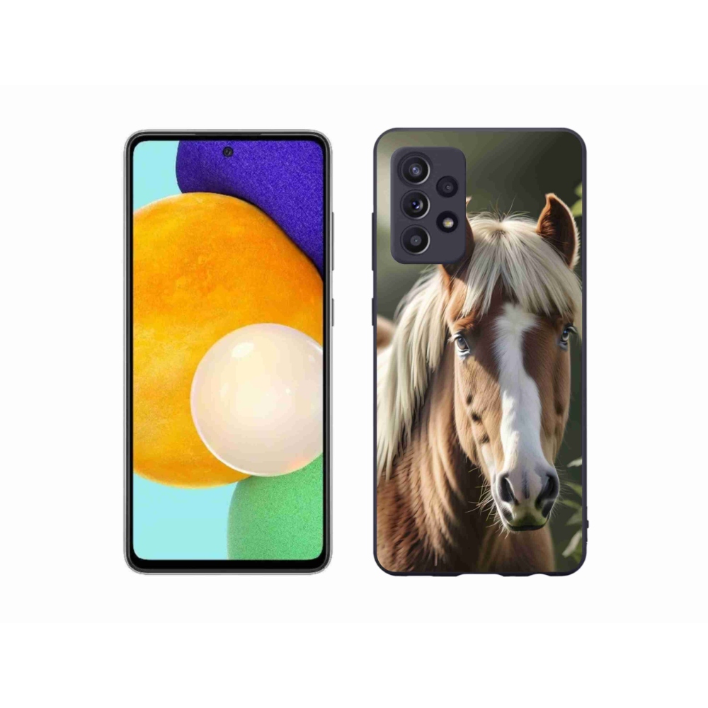 Gélový kryt mmCase na Samsung Galaxy A52/52 5G - kôň so svetlou hrivou