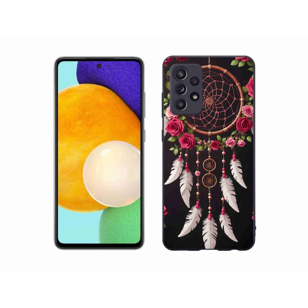 Gélový kryt mmCase na Samsung Galaxy A52/52 5G - lapač snov s ružami