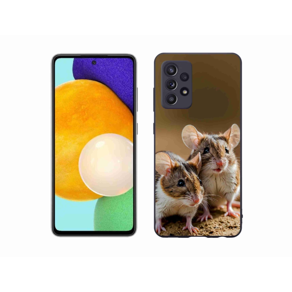 Gélový kryt mmCase na Samsung Galaxy A52/52 5G - myší duo