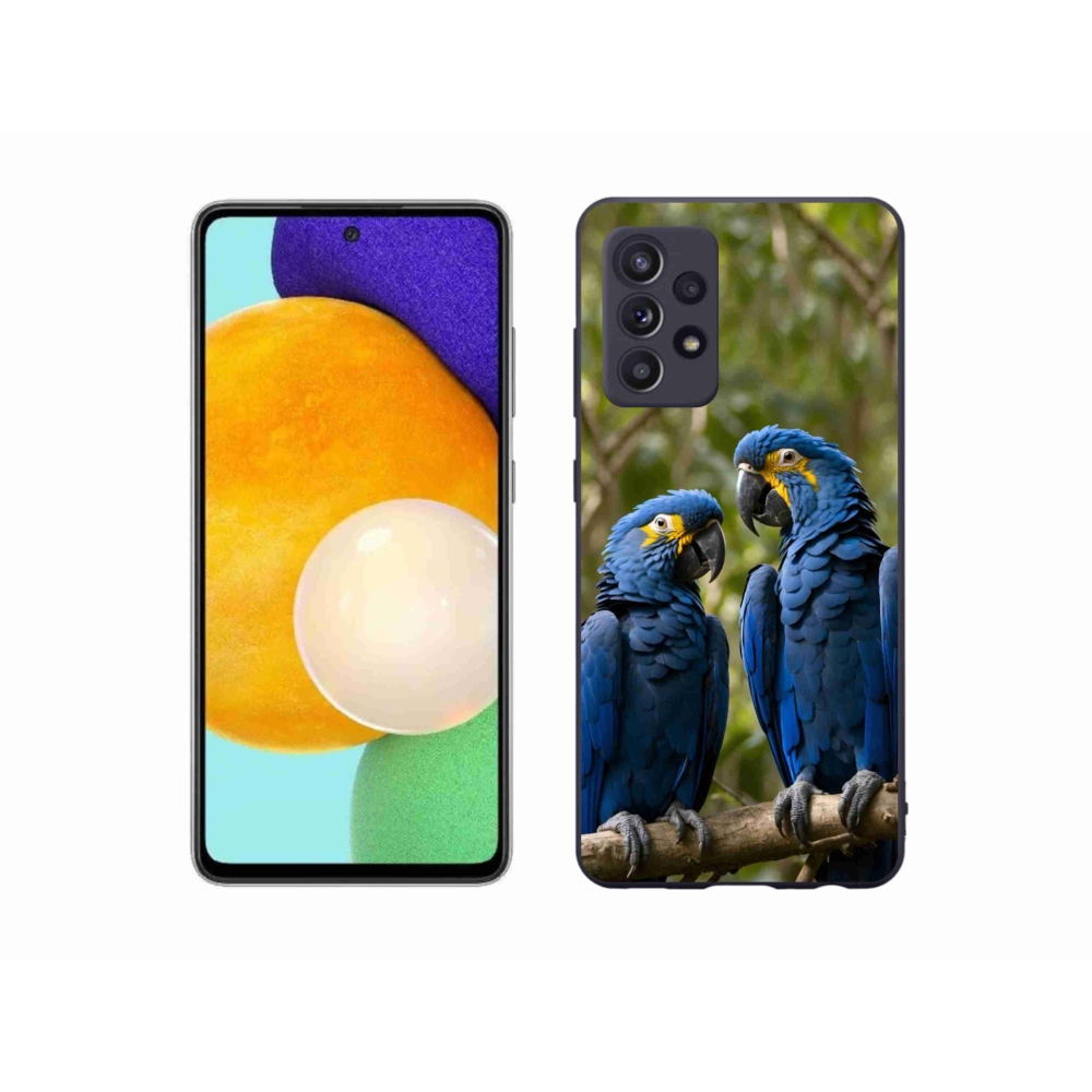 Gélový kryt mmCase na Samsung Galaxy A52/52 5G - papagájové duo