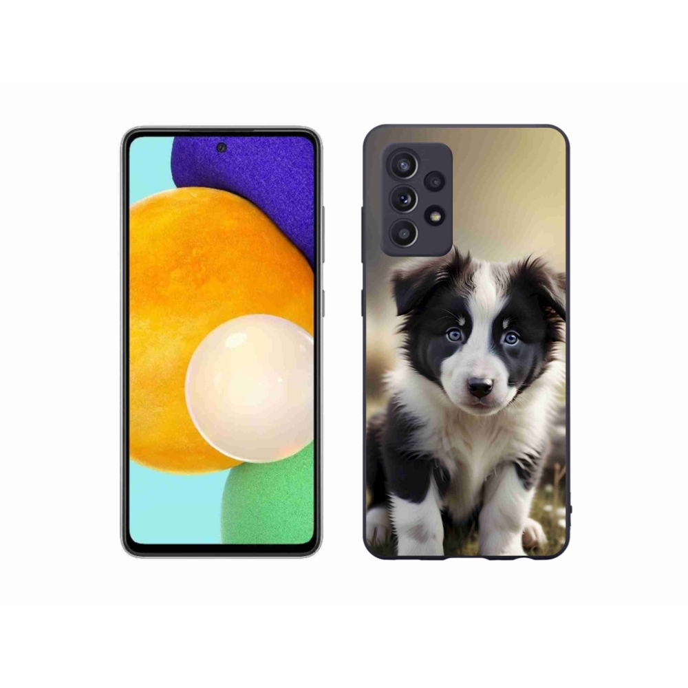 Gélový kryt mmCase na Samsung Galaxy A52/52 5G - roztomilá border kólia
