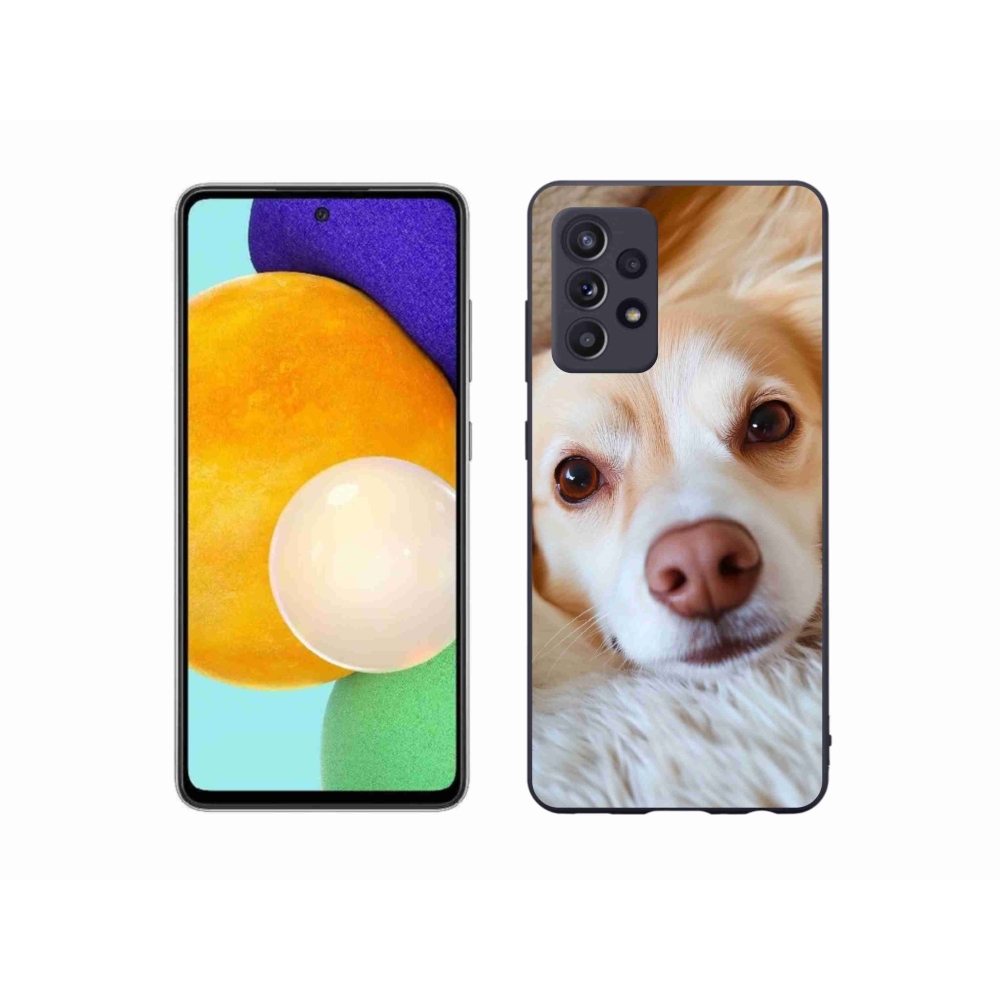 Gélový kryt mmCase na Samsung Galaxy A52/52 5G - Roztomilá čivava