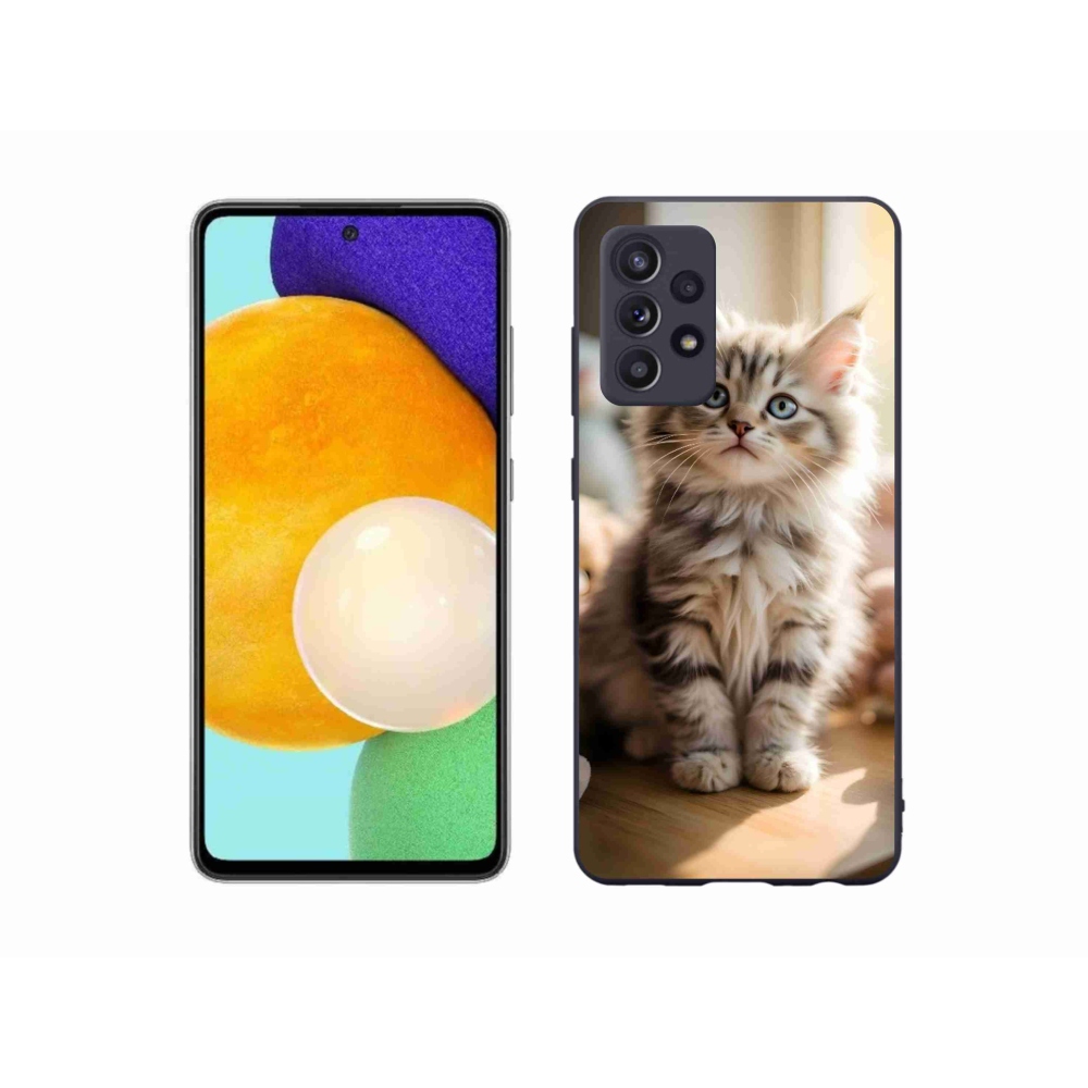 Gélový kryt mmCase na Samsung Galaxy A52/52 5G - roztomilé mačiatko 10