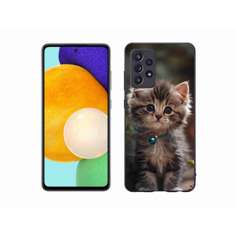 Gélový kryt mmCase na Samsung Galaxy A52/52 5G - roztomilé mačiatko 11