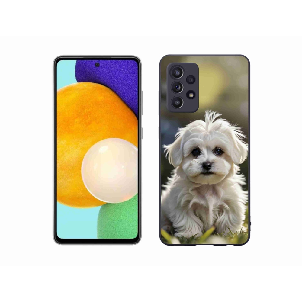 Gélový kryt mmCase na Samsung Galaxy A52/52 5G - roztomilý maltézsky psík