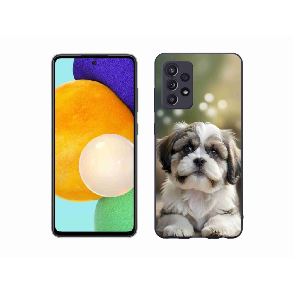 Gélový kryt mmCase na Samsung Galaxy A52/52 5G - roztomilý shih-tzu