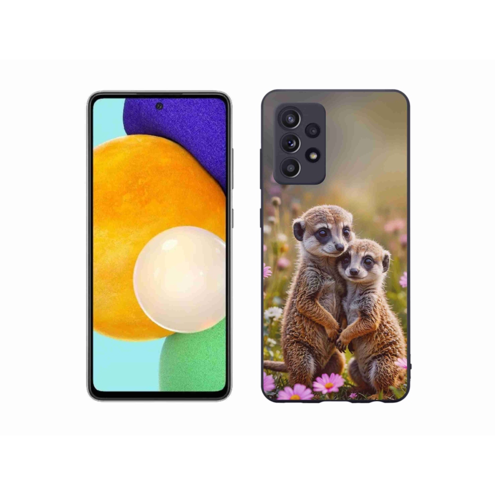 Gélový kryt mmCase na Samsung Galaxy A52/52 5G - surikatí duo