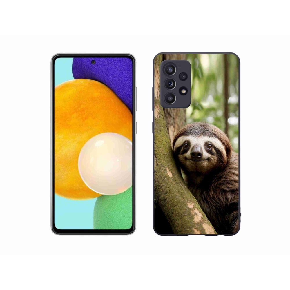 Gélový kryt mmCase na Samsung Galaxy A52/52 5G - usmievavý leňochod