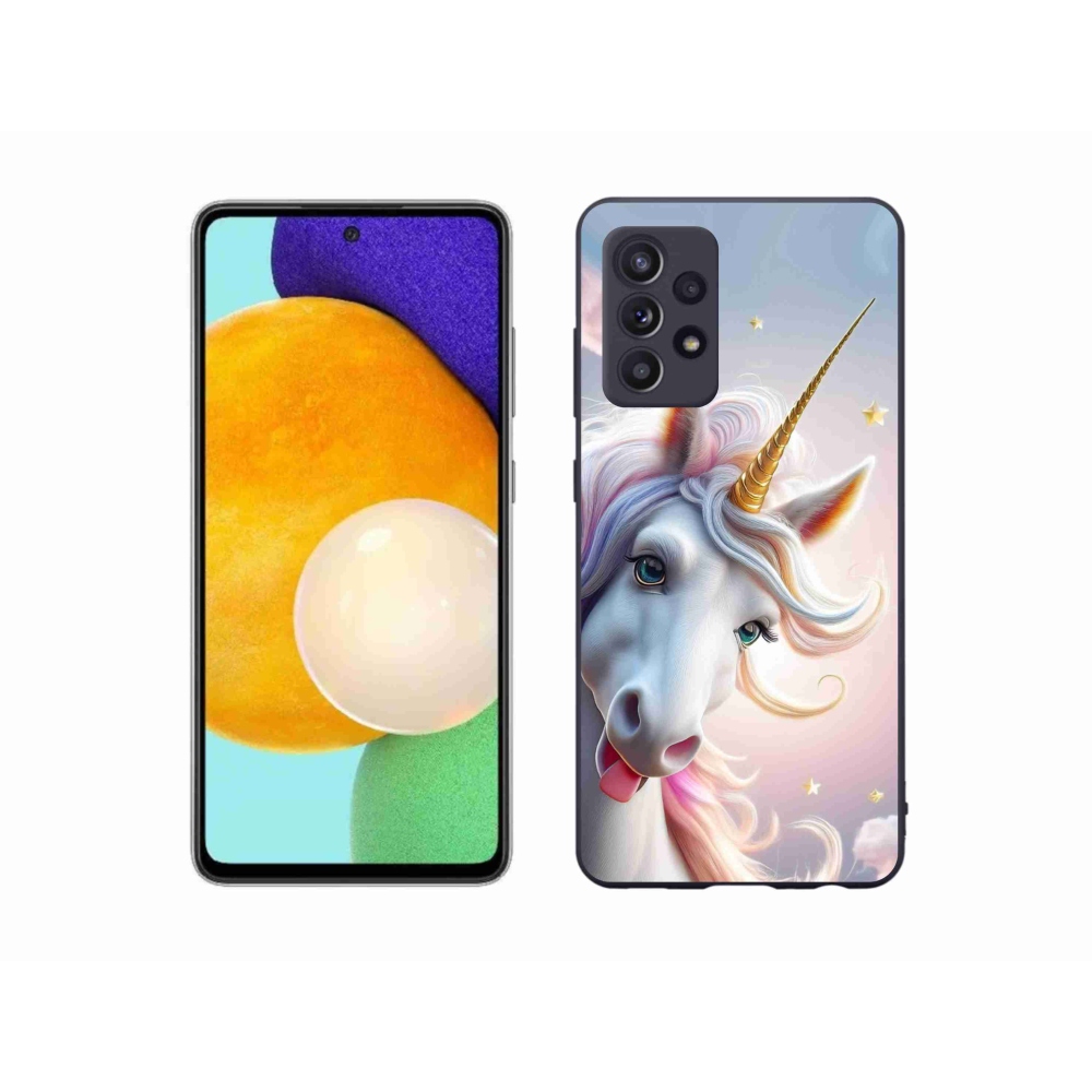 Gélový kryt mmCase na Samsung Galaxy A52/52 5G - veselý jednorožec