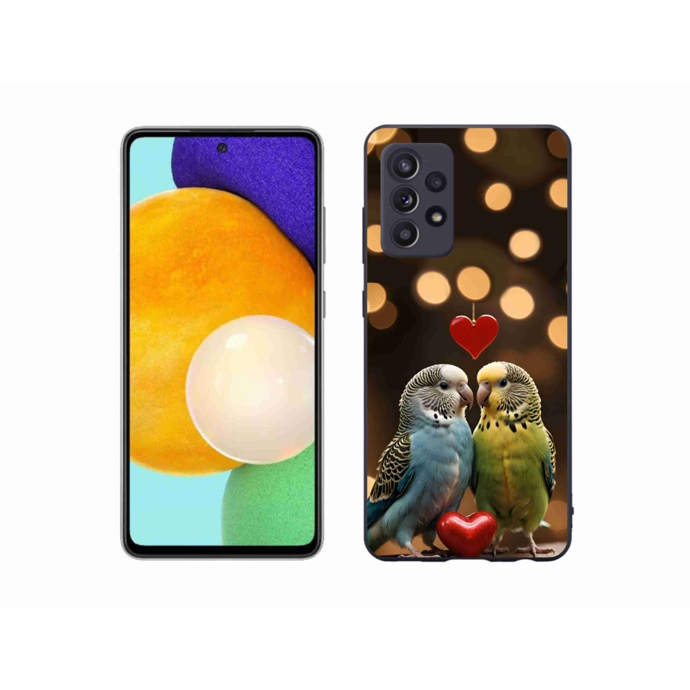 Gélový kryt mmCase na Samsung Galaxy A52/52 5G - zamilovaní papagáje