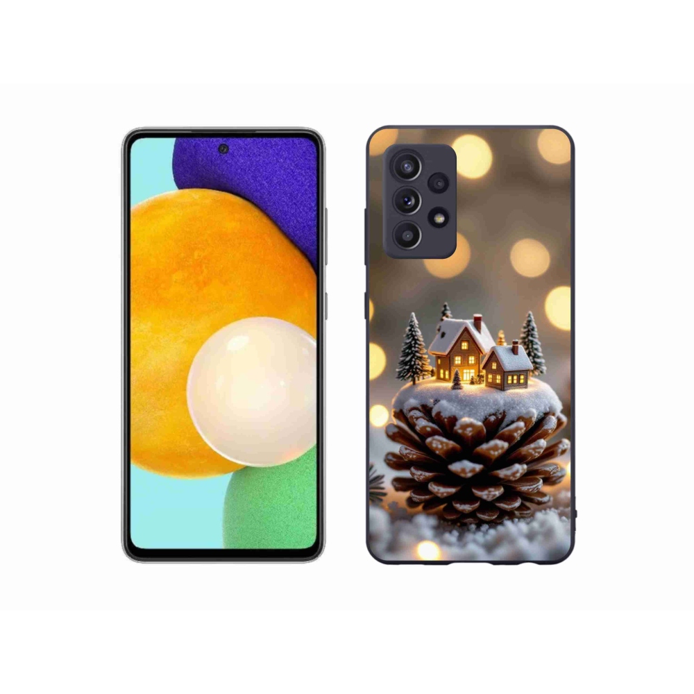 Gélový kryt mmCase na Samsung Galaxy A52/52 5G - zimná dedinka