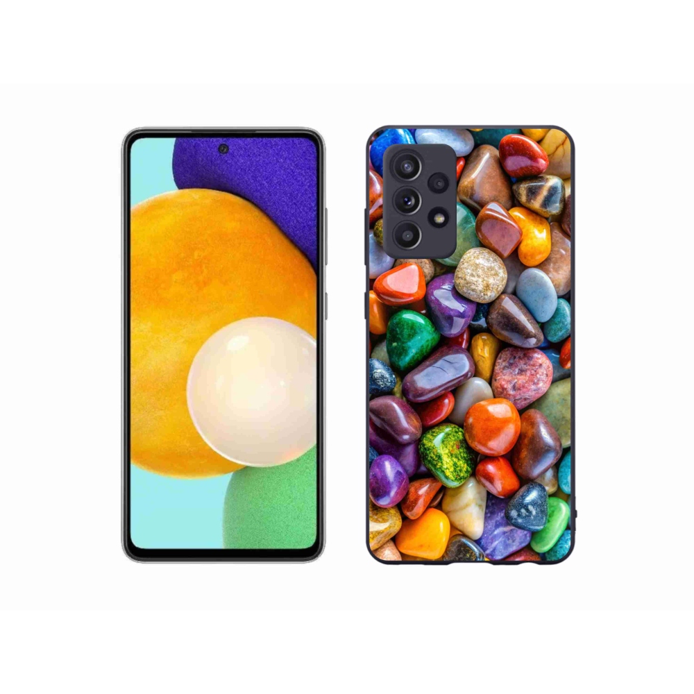 Gélový kryt mmCase na Samsung Galaxy A52/A52 5G - farebné kamienky