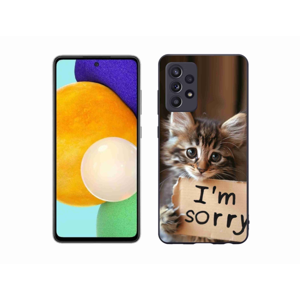 Gélový kryt mmCase na Samsung Galaxy A52/A52 5G - mačacie ospravedlnenie