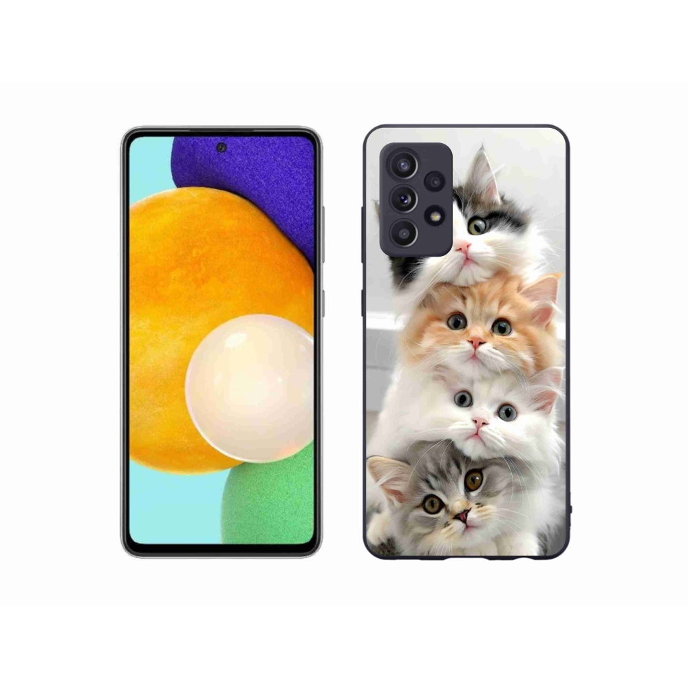 Gélový kryt mmCase na Samsung Galaxy A52/A52 5G - mačacia partia