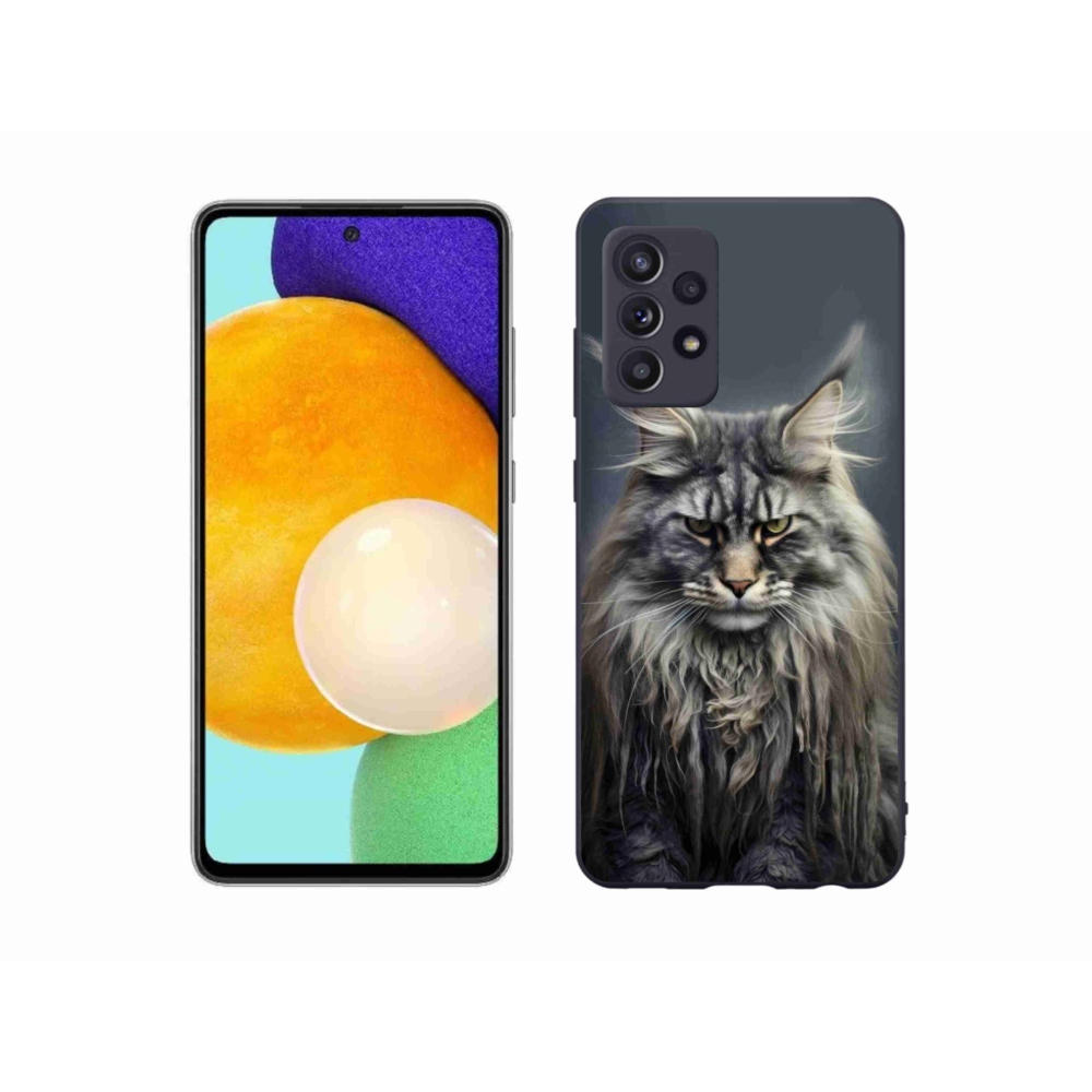 Gélový kryt mmCase na Samsung Galaxy A52/A52 5G - mačacie pohľad 4