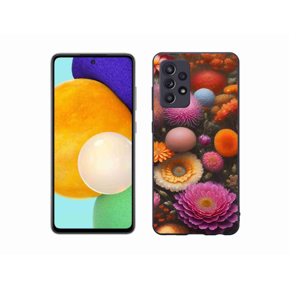 Gélový kryt mmCase na Samsung Galaxy A52/A52 5G - kvetinová kompozícia