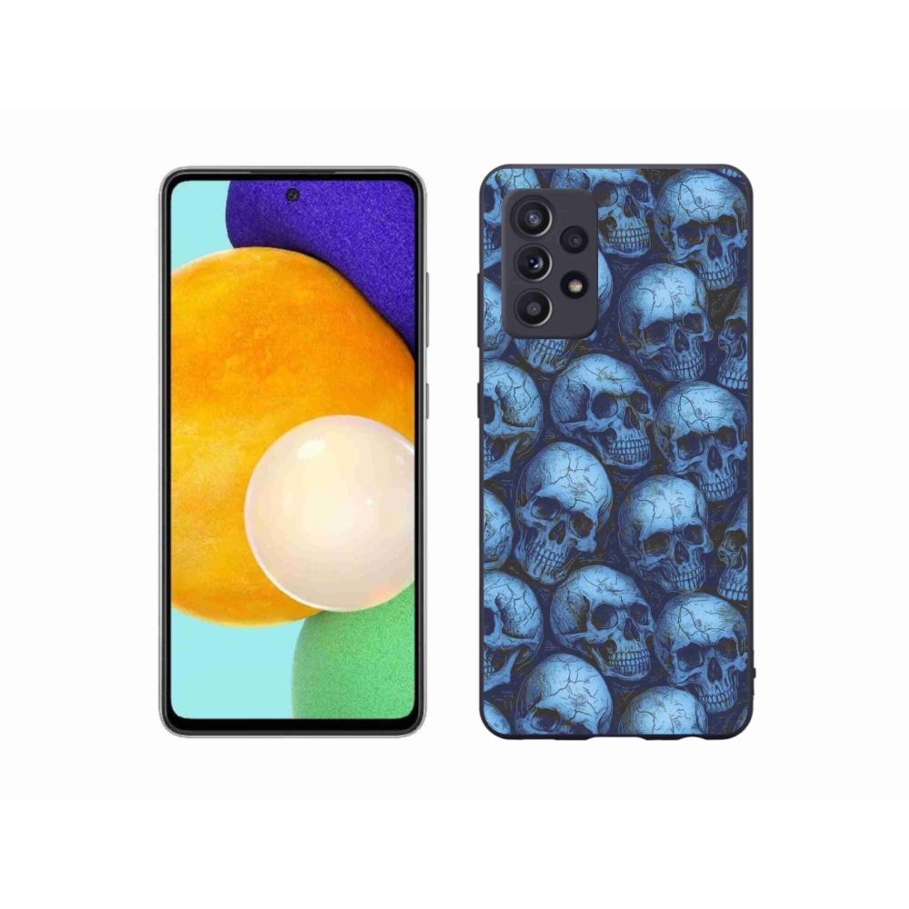 Gélový kryt mmCase na Samsung Galaxy A52/A52 5G - lebky