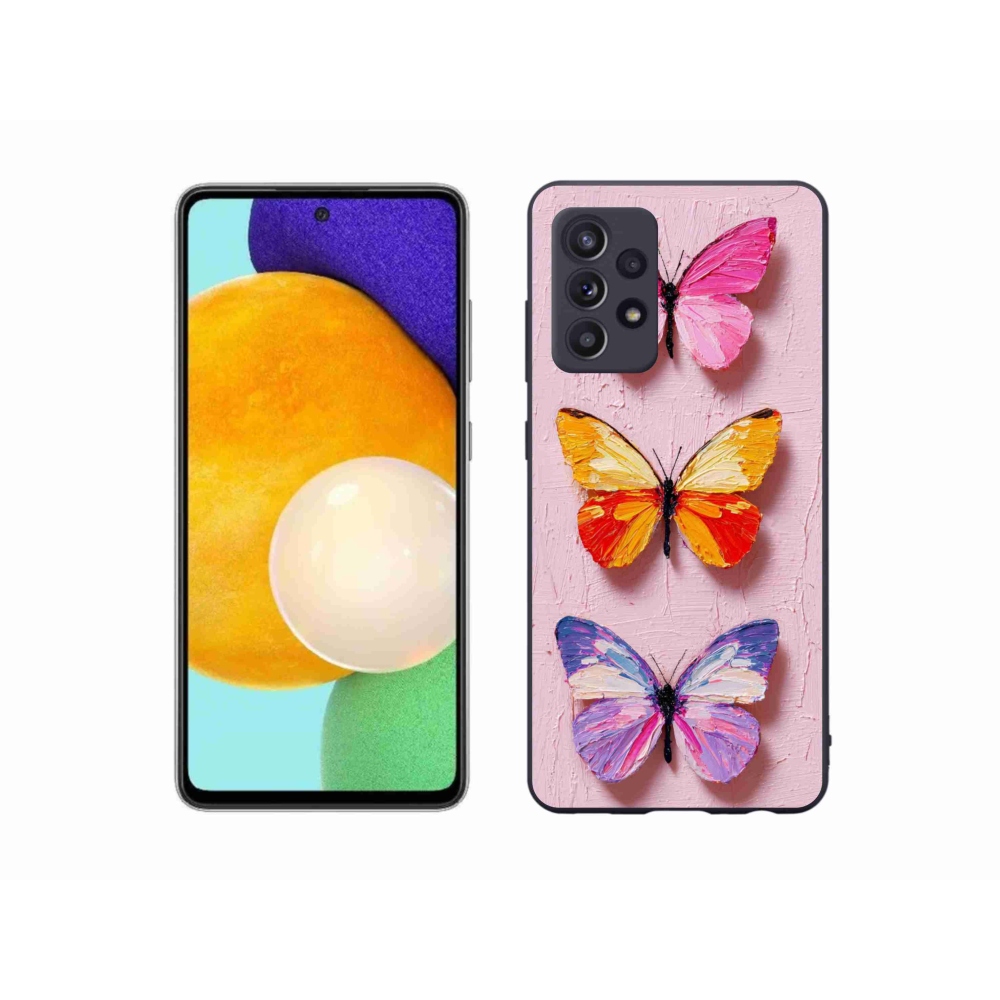 Gélový kryt mmCase na Samsung Galaxy A52/A52 5G - motýlia trojica