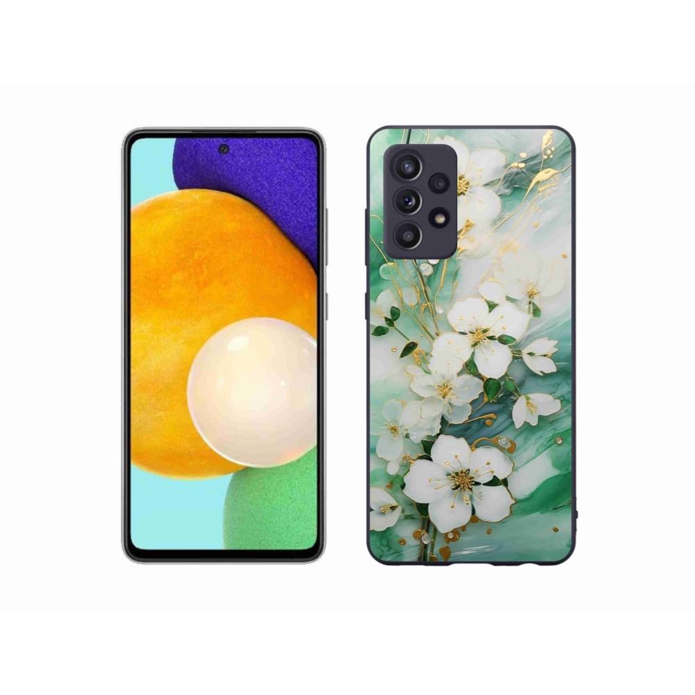 Gélový kryt mmCase na Samsung Galaxy A52/A52 5G - nežné kvety
